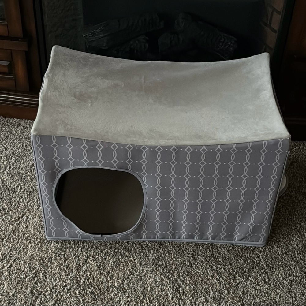 NIB SmartyKat HammockHouse Hammock-Style Cat Condo House GREY - Picture 3 of 4